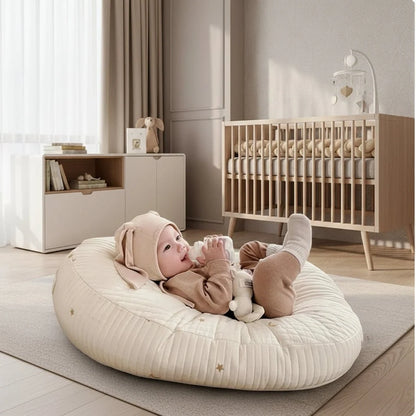 Baby Lounger Cushion Ergonomic 100% Cotton Machine Washable
