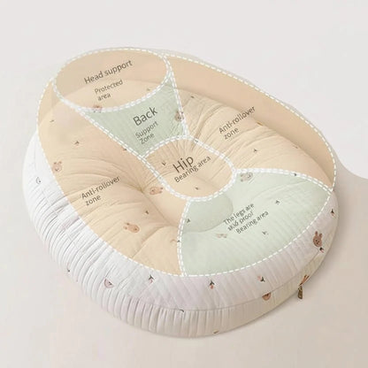 Baby Lounger Cushion Ergonomic 100% Cotton Machine Washable