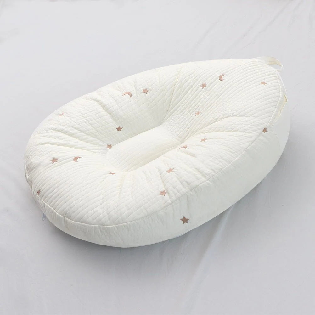 Baby Lounger Cushion Ergonomic 100% Cotton Machine Washable