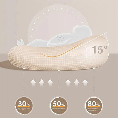 Baby Lounger Cushion Ergonomic 100% Cotton Machine Washable
