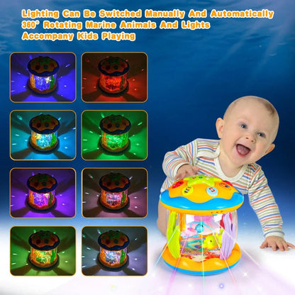 Baby Night Light Projector Rotating Sea Animals & Melodies