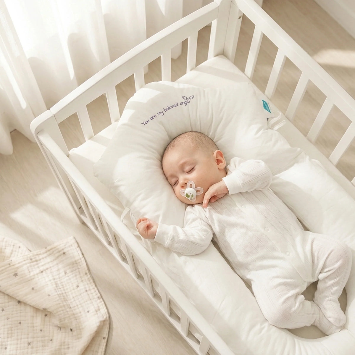 Baby Pillow Ergonomic Head Support Antibacterial Memory Foam