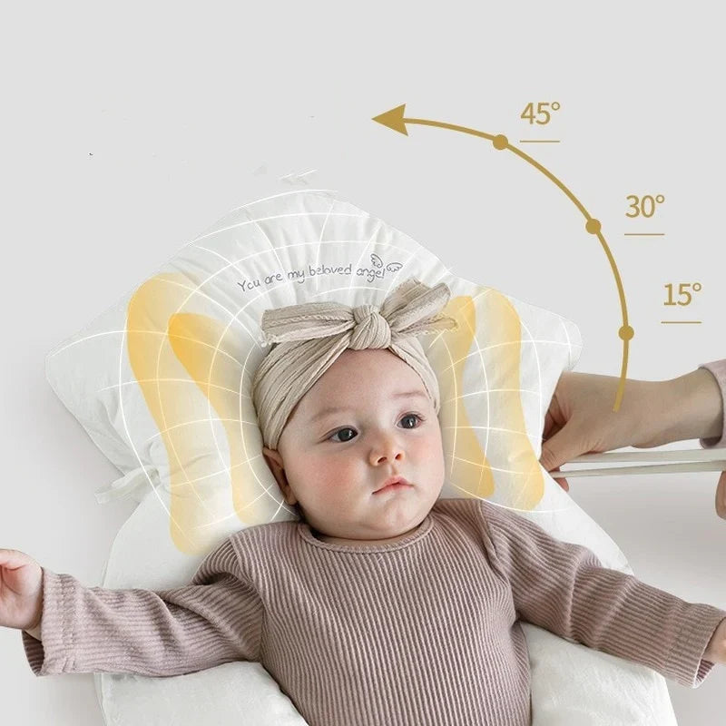 Baby Pillow Ergonomic Head Support Antibacterial Memory Foam