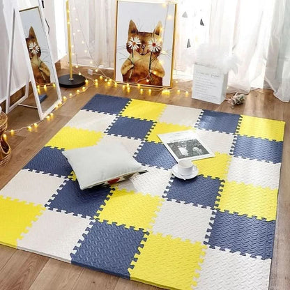 Baby Play Mat Interlocking Foam Cushioned 12-Piece Set