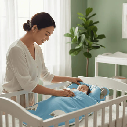 Baby Sleeping Bag Breathable Cotton Year-Round Wrap Design
