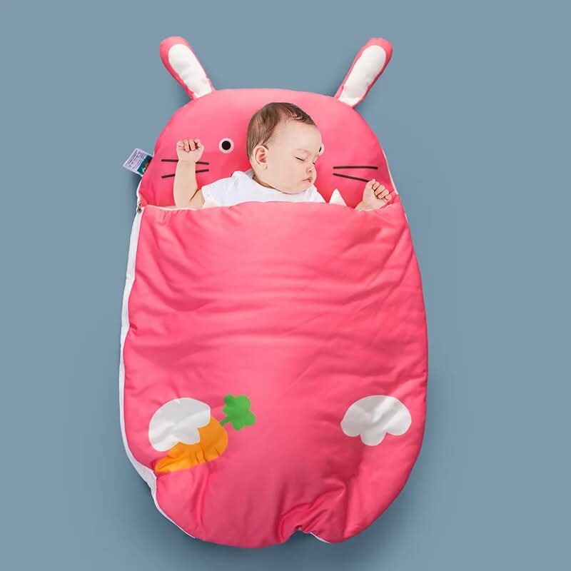 Baby Sleeping Bag Breathable Cotton Year-Round Wrap Design