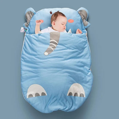 Baby Sleeping Bag Breathable Cotton Year-Round Wrap Design
