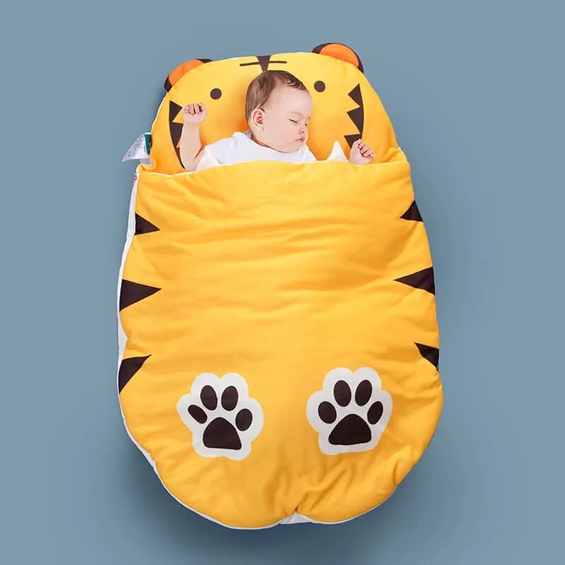 Baby Sleeping Bag Breathable Cotton Year-Round Wrap Design