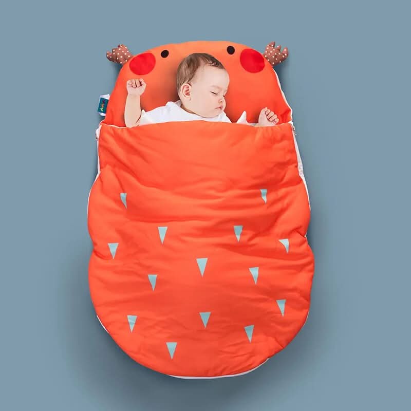 Baby Sleeping Bag Breathable Cotton Year-Round Wrap Design