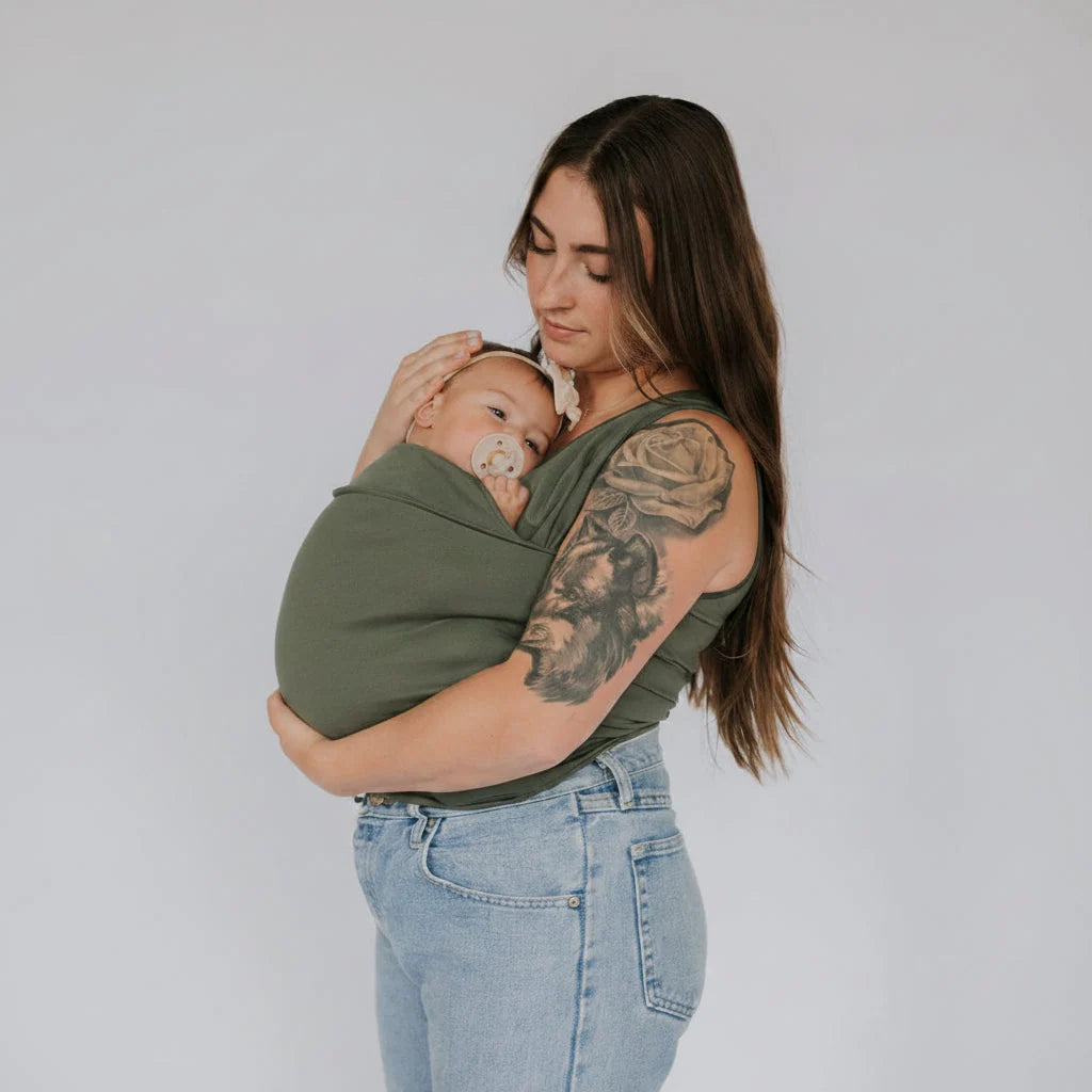 Babywearing Shirt Built-In Pouch Stretchy Cotton Machine Washable