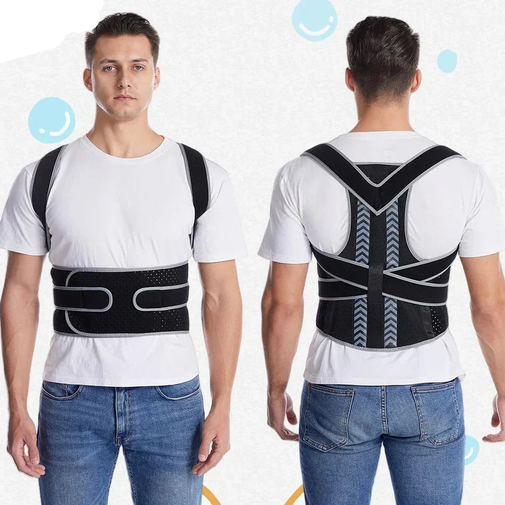 Back Brace Adjustable Breathable Posture Support