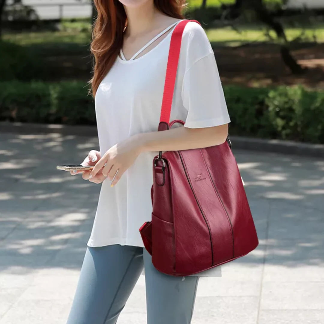 Backpack Anti-Theft Convertible Faux Leather