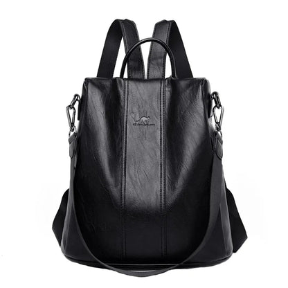 Backpack Anti-Theft Convertible Faux Leather
