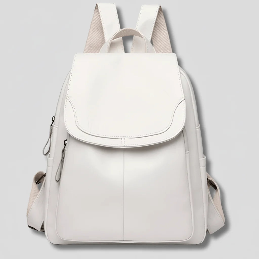Backpack Anti-Theft Embossed PU Leather Organized Compartments