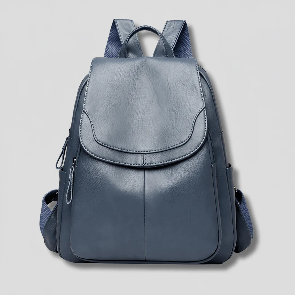 Backpack Anti-Theft Embossed PU Leather Organized Compartments