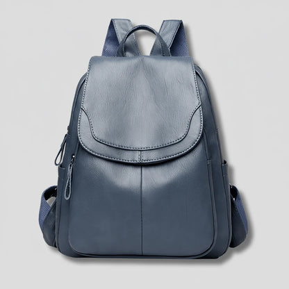 Backpack Anti-Theft Embossed PU Leather Organized Compartments