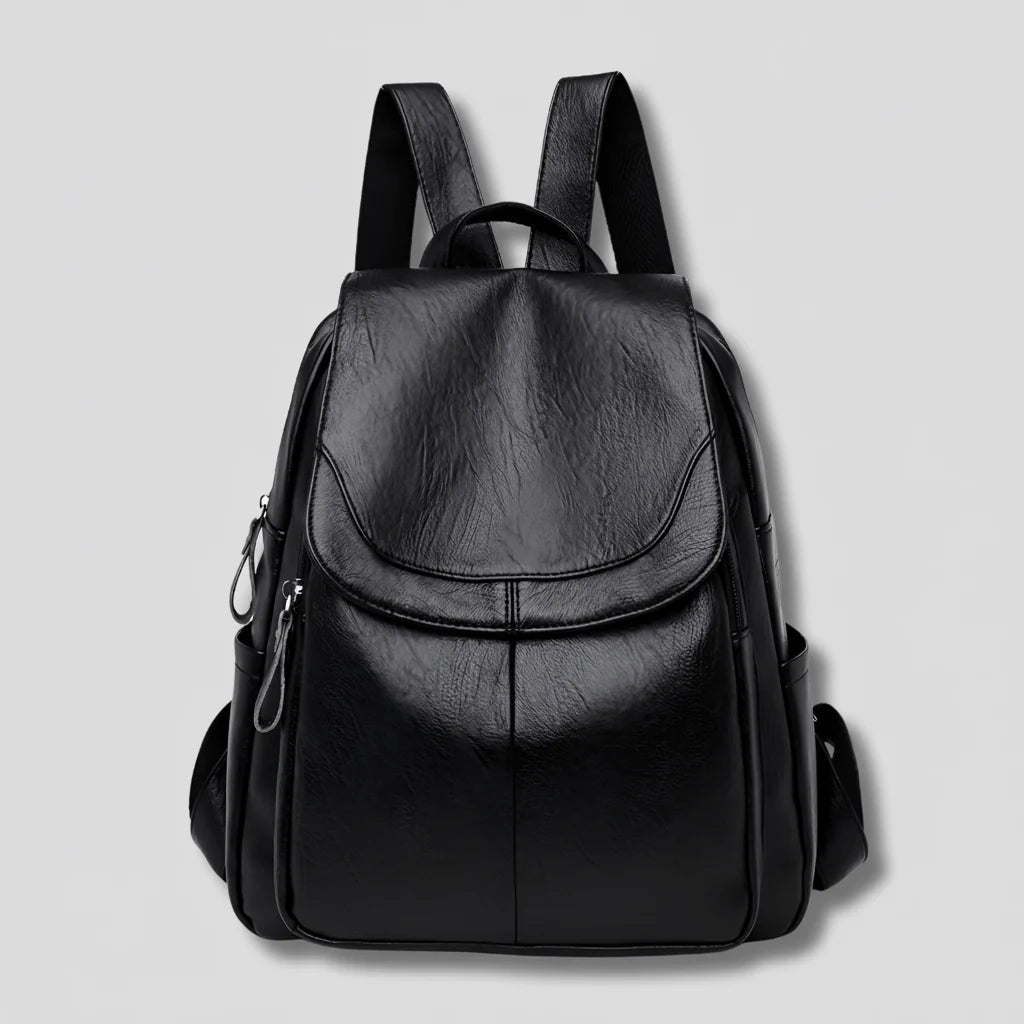 Backpack Anti-Theft Embossed PU Leather Organized Compartments