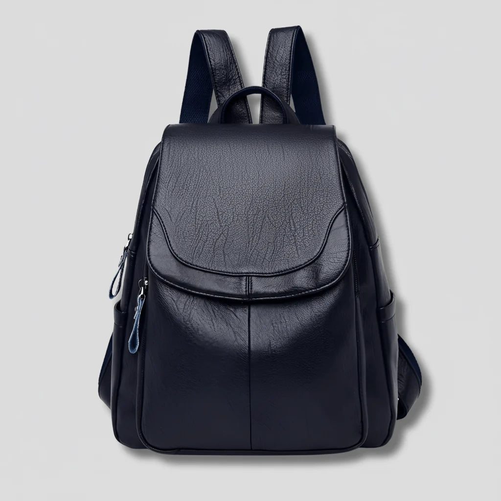 Backpack Anti-Theft Embossed PU Leather Organized Compartments