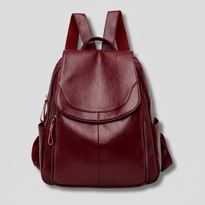 Backpack Anti-Theft Embossed PU Leather Organized Compartments