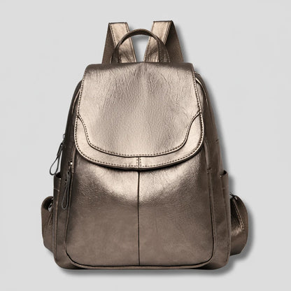 Backpack Anti-Theft Embossed PU Leather Organized Compartments