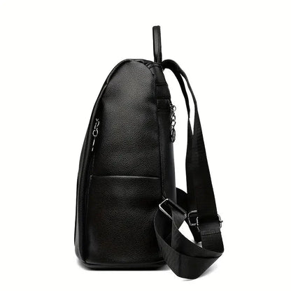 Backpack Convertible 3-Way Carry Water-Resistant PU Leather