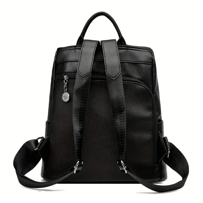 Backpack Convertible 3-Way Hidden Zipper Water-Resistant PU Leather