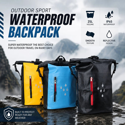 Backpack Water-Resistant Organized Storage Adjustable Straps