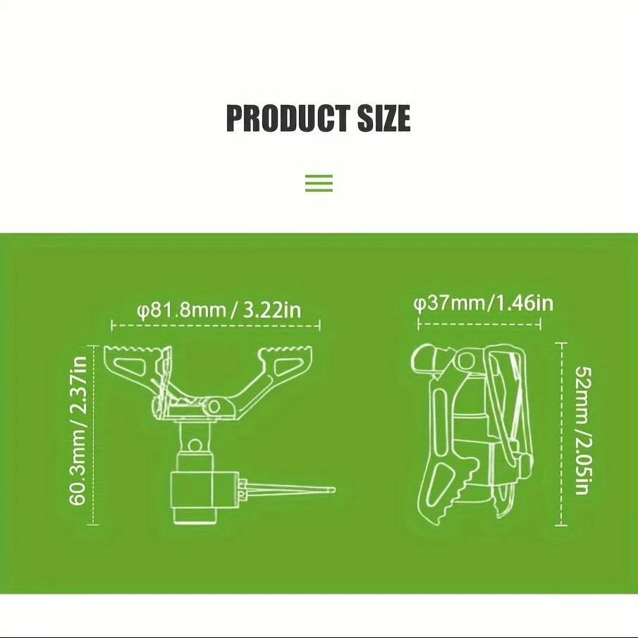 Backpacking Stove Foldable Titanium Alloy Lightweight