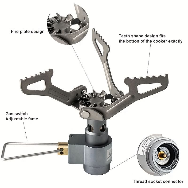 Backpacking Stove Foldable Titanium Alloy Lightweight