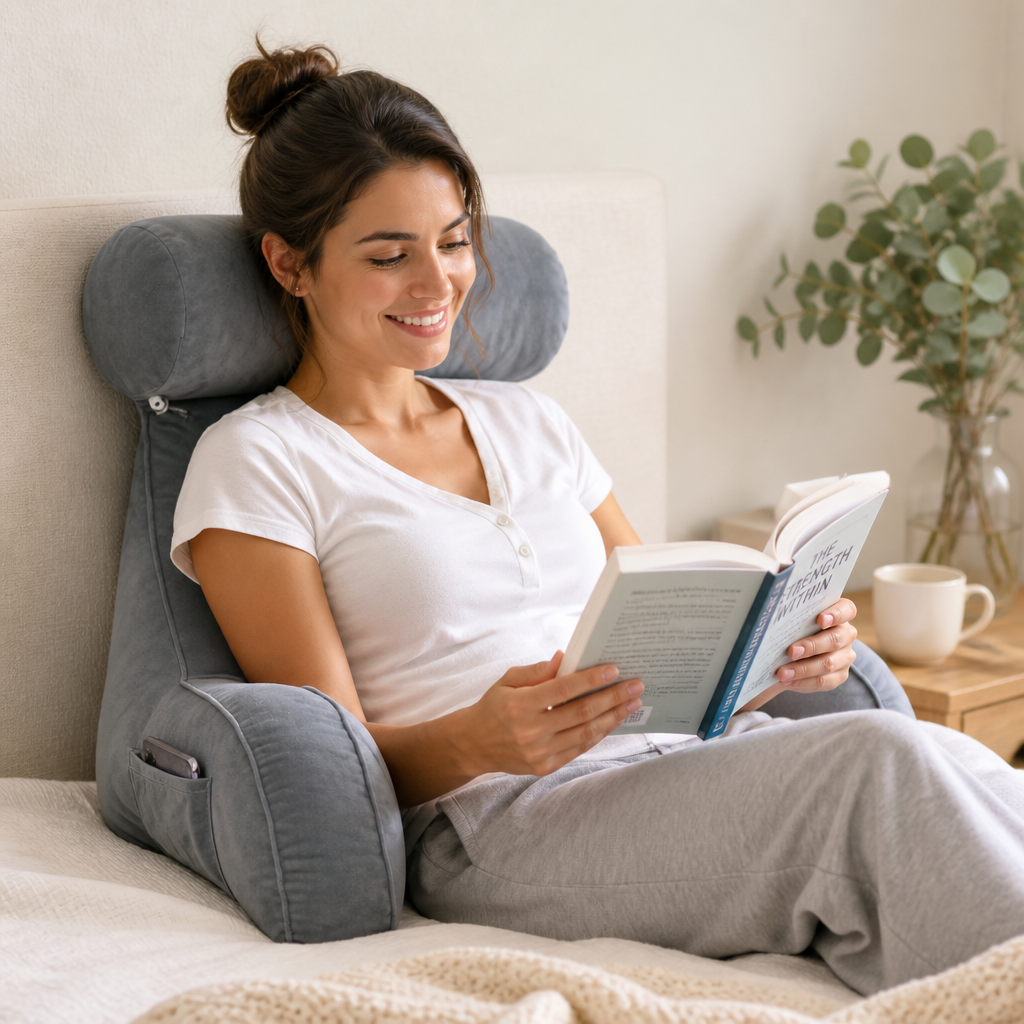 Backrest Pillow Shredded Memory Foam Adjustable Headrest