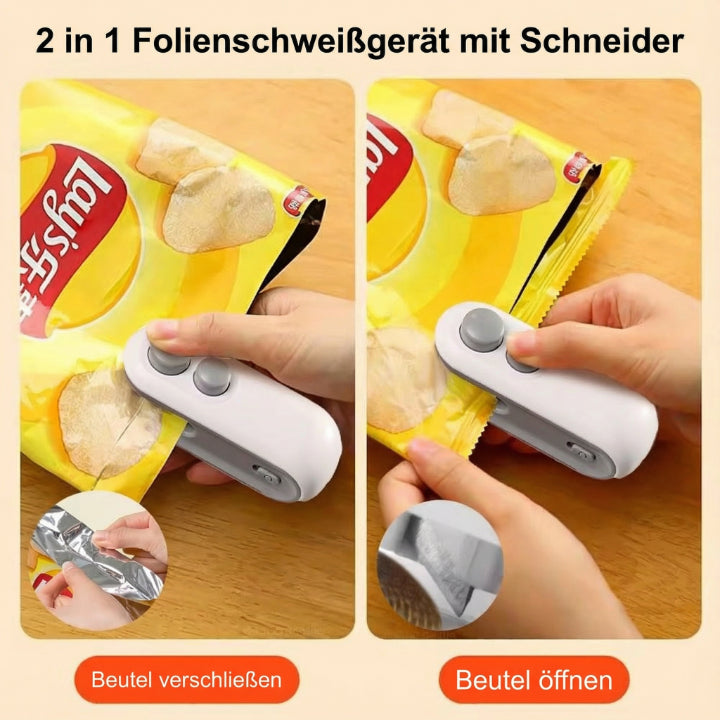 Bag Sealer 2-in-1 Seal & Cut USB Rechargeable