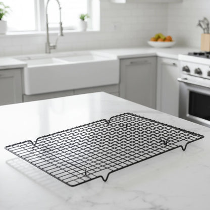 Baking Rack Carbon Steel Elevated Feet Oven & Grill Safe