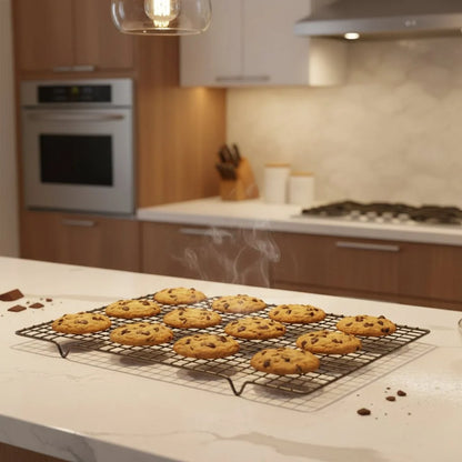 Baking Rack Carbon Steel Elevated Feet Oven & Grill Safe