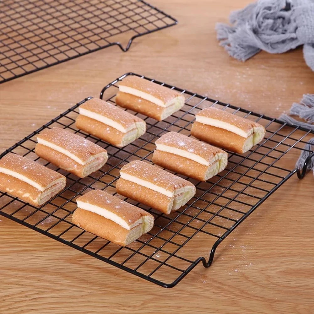 Baking Rack Carbon Steel Elevated Feet Oven & Grill Safe