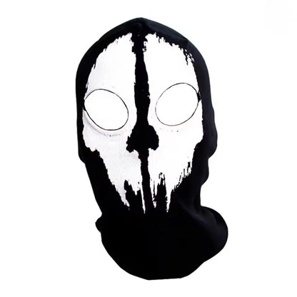 Balaclava Face Mask Skull Print Wind-Resistant Breathable Fabric