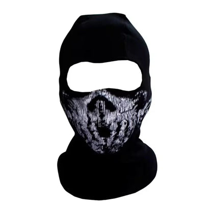 Balaclava Face Mask Skull Print Wind-Resistant Breathable Fabric