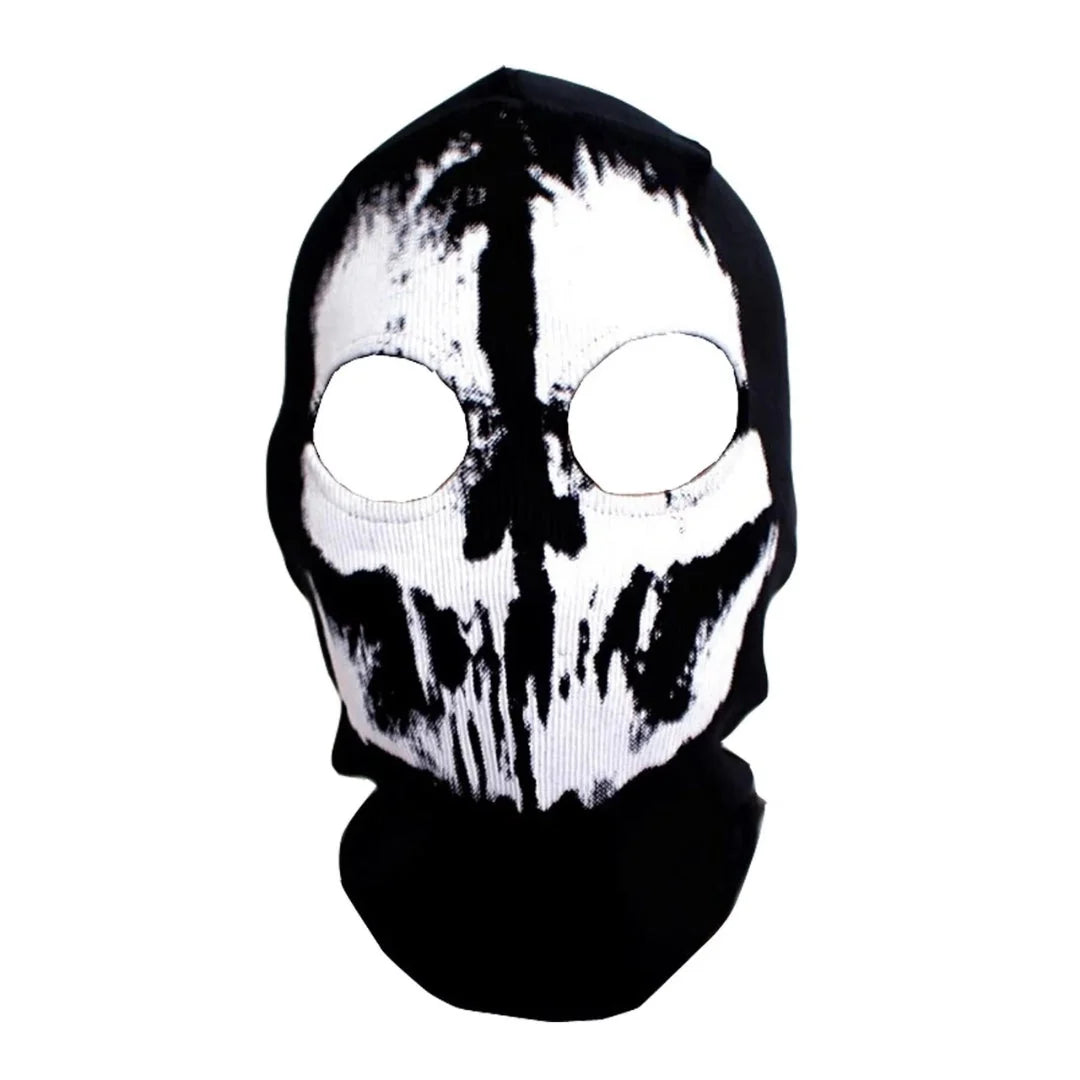 Balaclava Face Mask Skull Print Wind-Resistant Breathable Fabric