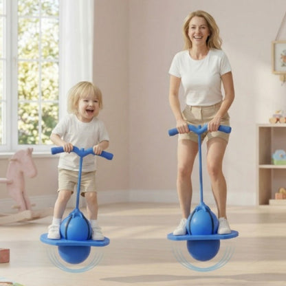 Balance Hopping Ball Inflatable Non-Slip Platform & Foam Handles