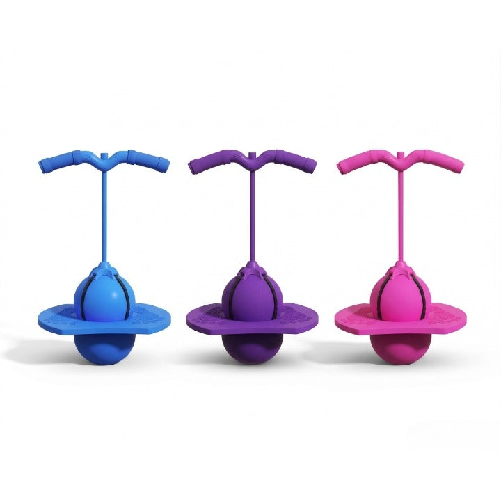Balance Hopping Ball Inflatable Non-Slip Platform & Foam Handles