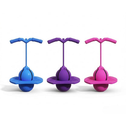 Balance Hopping Ball Inflatable Non-Slip Platform & Foam Handles