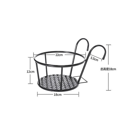 Balcony Railing Planters Hook-On Open Grid Set of 3