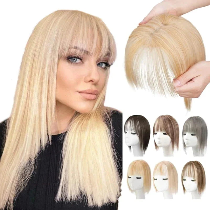 Bangs Hairpiece Synthetic Adjustable Natural-Looking