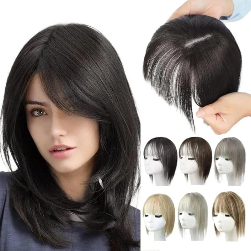 Bangs Hairpiece Synthetic Adjustable Natural-Looking