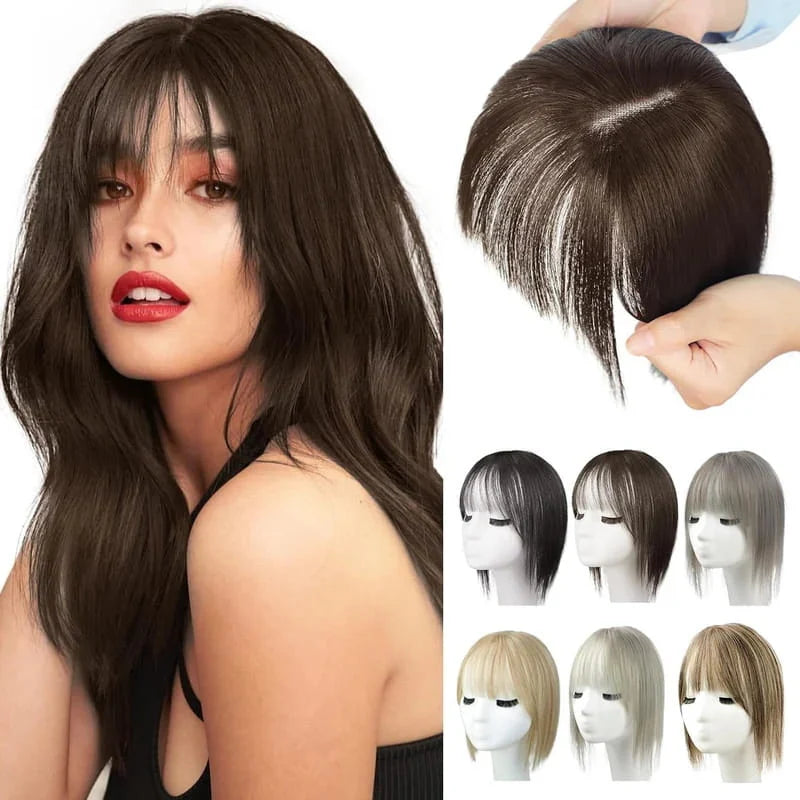 Bangs Hairpiece Synthetic Adjustable Natural-Looking