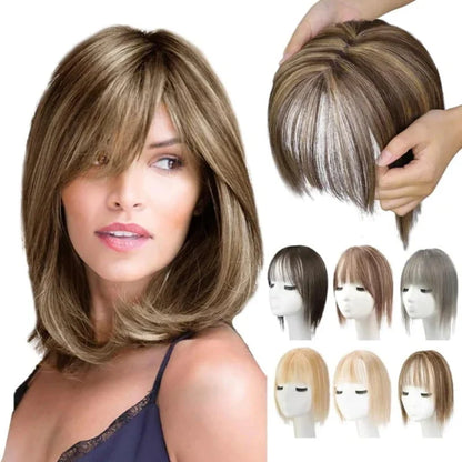 Bangs Hairpiece Synthetic Adjustable Natural-Looking