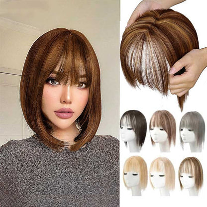 Bangs Hairpiece Synthetic Adjustable Natural-Looking