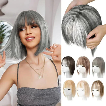 Bangs Hairpiece Synthetic Adjustable Natural-Looking