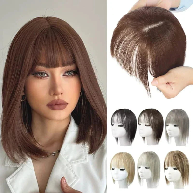 Bangs Hairpiece Synthetic Adjustable Natural-Looking