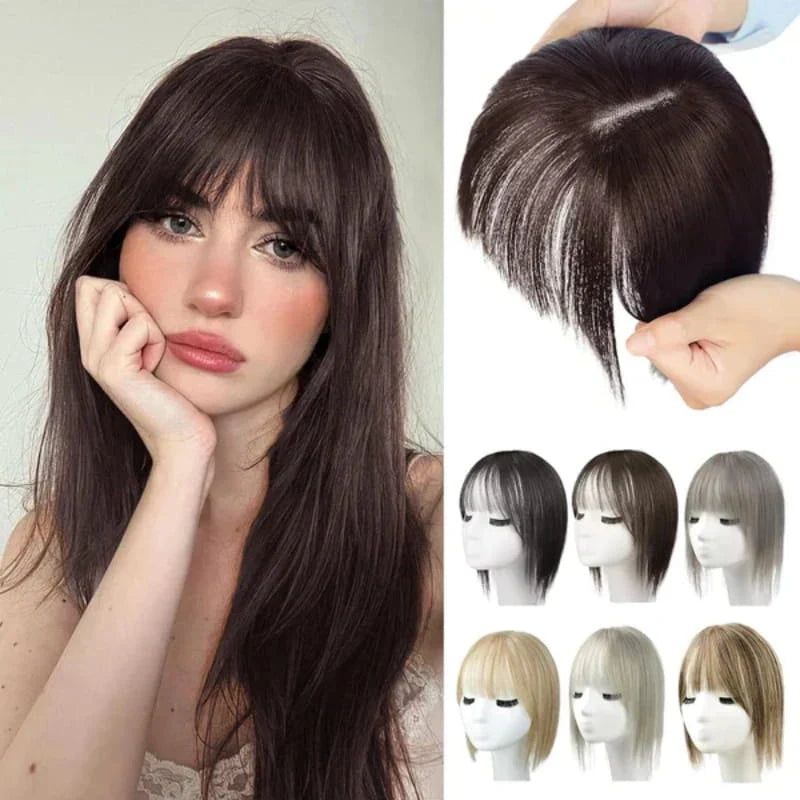 Bangs Hairpiece Synthetic Adjustable Natural-Looking