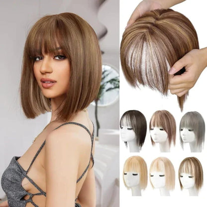 Bangs Hairpiece Synthetic Adjustable Natural-Looking